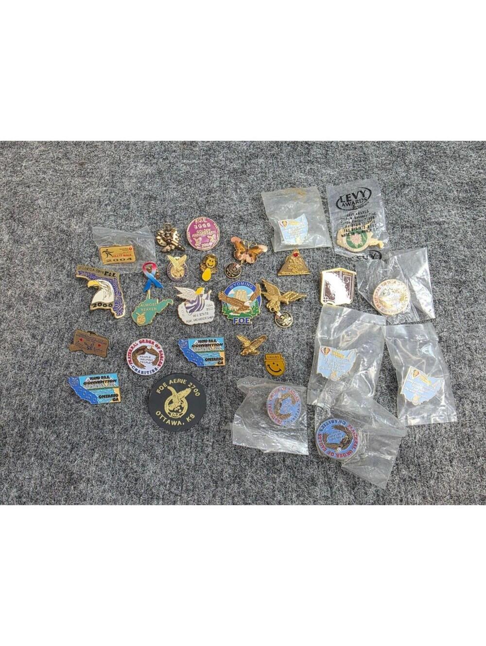 Fraternal Order Of Eagles Pins & Badges Collection Various States & Years 2000s